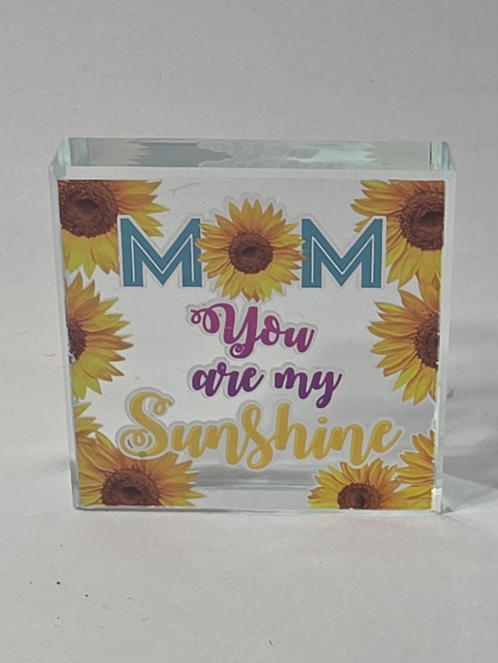 Sunflower 'You Are My Sunshine' Decorative Acrylic Block